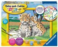 CreArt, Malen nach Zahlen Kinder - Kleine Leoparden