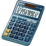 Casio MS-120EM Tischrechner Blau Display (Stellen): 12solarbetrieben (L x B) 101mm x