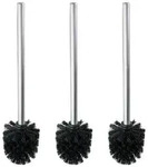 WC-B&uuml;rste mit Edelstahlstiel Matt 3er Set, &Oslash; 8 x 35 cm