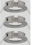 Paulmann 92479 EBL Choose Einbauring 3er Set 10W Eisen (geb&uuml;rstet)