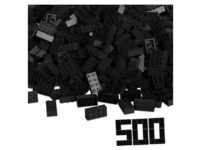 Simba 104118935 - Blox, 500 schwarze 8er Bausteine