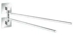 Turbo-Loc&reg; Edelstahl Handtuchhalter 2 Arme Quadro, rostfrei