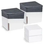 Raumentfeuchter Mod. Cube Wei&szlig; 500 g, 2er Set, beugt Schimmel und Ger&uuml;chen vor