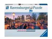 Puzzle Ravensburger Abend in Amsterdam Panorama 1000 Teile