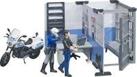 bruder 62732 bworld Polizeistation mit Polizeimotorrad und 2 Figuren