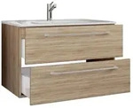 2-tlg. Waschplatz Waschtisch Badinos 2 Schublade