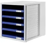 HAN SCHRANK-SET 1401-14 Schubladenbox Lichtgrau DIN A4 Anzahl der Schubf&auml;cher: 5