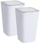Schwingdeckeleimer Mod. Candy White 2er Set, je 6 Liter
