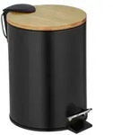 Treteimer Mod. Tortona Schwarz matt, Easy-Close Absenkautomatik