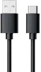RealPower USB-Kabel USB 2.0 USB-A Stecker, USB-C&reg; Stecker 0.60 m Schwarz 255650