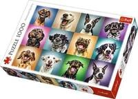 Puzzles - "1000" - Lustige Hunde Portr&auml;ts