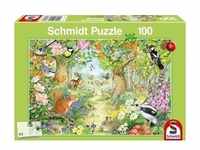 Puzzle Schmidt Spiele Tiere im Wald 100 Teile