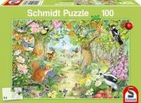 Puzzle Schmidt Spiele Tiere im Wald 100 Teile