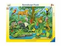 Rahmenpuzzle Ravensburger Tiere im Regenwald 11 Teile