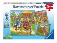 Puzzle Ravensburger Ritterturnier im Mittelalter 3 X 49 Teile