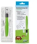Bastelwerkzeug Set COMFORTLINE apfelgr&uuml;n/schwarz 15cm 8 Teile