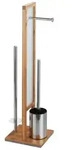 Stand WC-Garnitur Mod. Rivalta Bambus, integrierter Toilettenpapierhalter und
