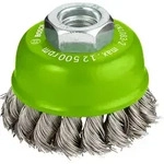 Bosch Accessories Topfb&uuml;rste, Edelstahl, gezopfter Draht, 65 mm, 0,35 mm, 12500