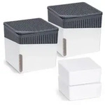 Raumentfeuchter Mod. Cube Wei&szlig; 1000 g, 2er Set, beugt Schimmel und Ger&uuml;chen vor