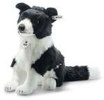 Steiff 122163 - Jaycee Border Collie, sitzend, Pl&uuml;sch, schwarz/wei&szlig;, 28 cm