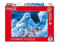 Schmidt Spiele - Coca Cola - Polarbären, 1000 Teile, Spielwaren