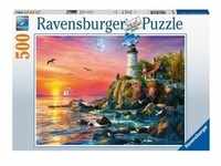 Puzzle Ravensburger Leuchtturm am Abend 500 Teile