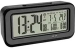 TFA Dostmann 60.2554.01 Funk Wecker Schwarz Alarmzeiten 2 Gro&szlig;es Display