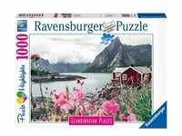 Puzzle Ravensburger Reine, Lofoten, Norwegen Scandinavian Places 1000 Teile