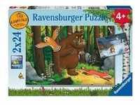 Puzzle Ravensburger Grüffelo: Der Waldspaziergang 2 X 24 Teile