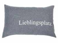 Fussenegger Kissenhülle 'Lieblingsplatz' grau 40/60cm