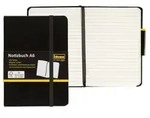 Idena Notizbuch 80g/m2 liniert schwarz DIN A6 192 Seiten