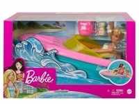 Barbie - Barbie Boot-Spielset mit Puppe inkl. Haustier Hündchen