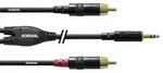 Cordial CFY1,5WCC Audio Adapterkabel [1x Klinkenstecker 3.5 mm - 2x Cinch-Stecker]