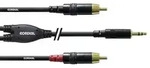 Cordial CFY3WCC Audio Adapterkabel [1x Klinkenstecker 3.5mm - 2x Cinch-Stecker] 3.00m