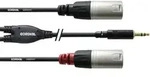 Cordial Audio Adapterkabel [1x Klinkenstecker 3.5mm - 2x XLR-Stecker] 3.00m Schwarz