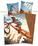 Young Collection 4459244050 - Mountainbike Bettw&auml;sche, 80x80 cm + 135x200 cm, 100%