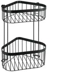 Eckregal 2 Etagen Classic Plus Black, mit hochwertigem Rostschutz