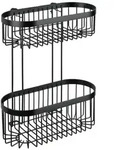 Wandregal 2 Etagen Classic Plus Black, mit hochwertigem Rostschutz