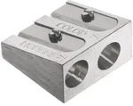 Faber-Castell Metall-Doppelanspitzer, f&uuml;r Farb und Kreidestifte