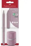 FABER-CASTELL Schreib Set Grip Jumbo Set B shadow ros&eacute; 3 Teile Blister