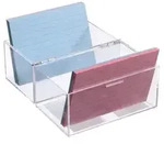 Herlitz Karteikasten A7 leer transparent
