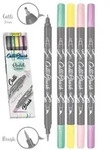 ONLINE Kalligraphie Stifte Calli Brush Double Tip Pastell 5 St&uuml;ck