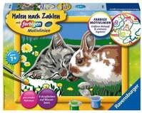 CreArt, Malen nach Zahlen Kinder - K&auml;tzchen und H&auml;schen
