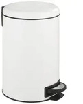 Treteimer Mod. Leman Easy Close Wei&szlig; 12 L, mit herausnehmbarem Einsatz