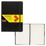 Idena Notizbuch 80g/m2 blanko schwarz DIN A5 192 Seiten