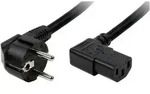 LogiLink Strom Anschlusskabel [1x Schutzkontakt-Winkelstecker - 1x