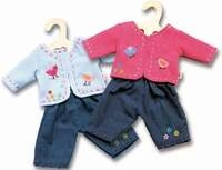 Puppen-Jacke mit Jeans, klein, Gr. 28-35 cm
