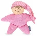 Spielpuppe mit Zipfelm&uuml;tze rosa 16cm inkl. Rassel
