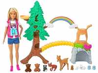 Mattel - Barbie - Waldtier-Forscherin-Spielset mit Puppe und Zubehör, Spielwaren