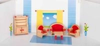 goki Puppenm&ouml;bel Wohnzimmer f&uuml;r Puppenhaus